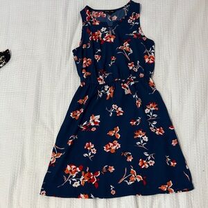 41 Hawthorn Navy Floral Sleeveless Dress